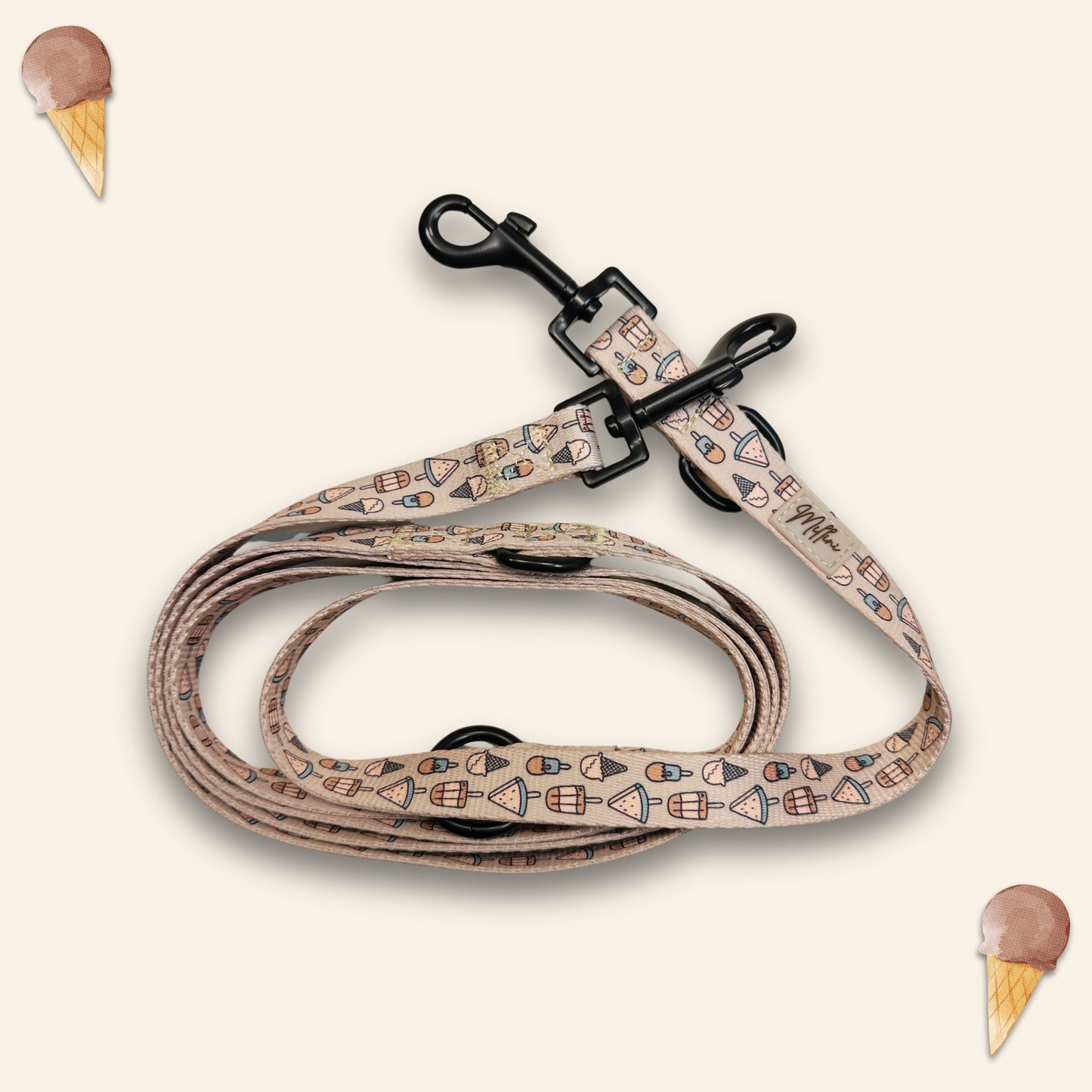 Guinzaglio da addestramento colorato con fantasia