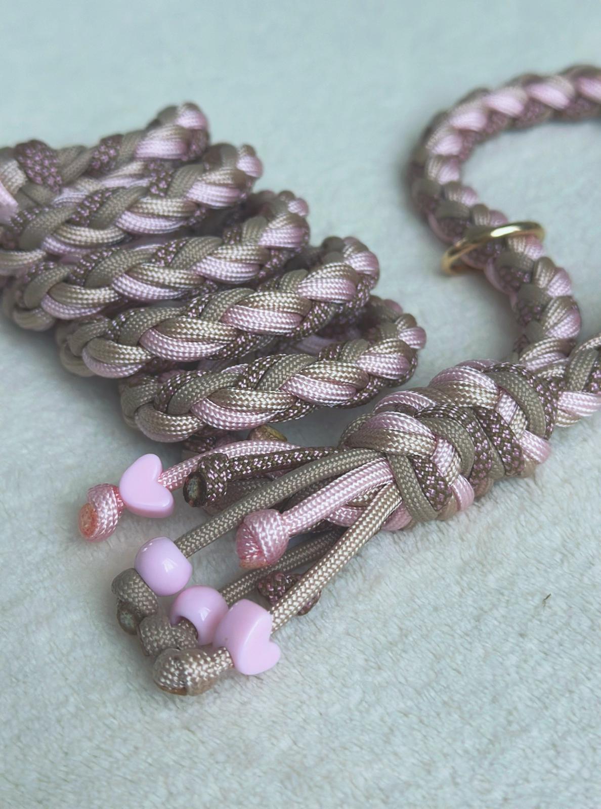 Guinzaglio in paracod rosa