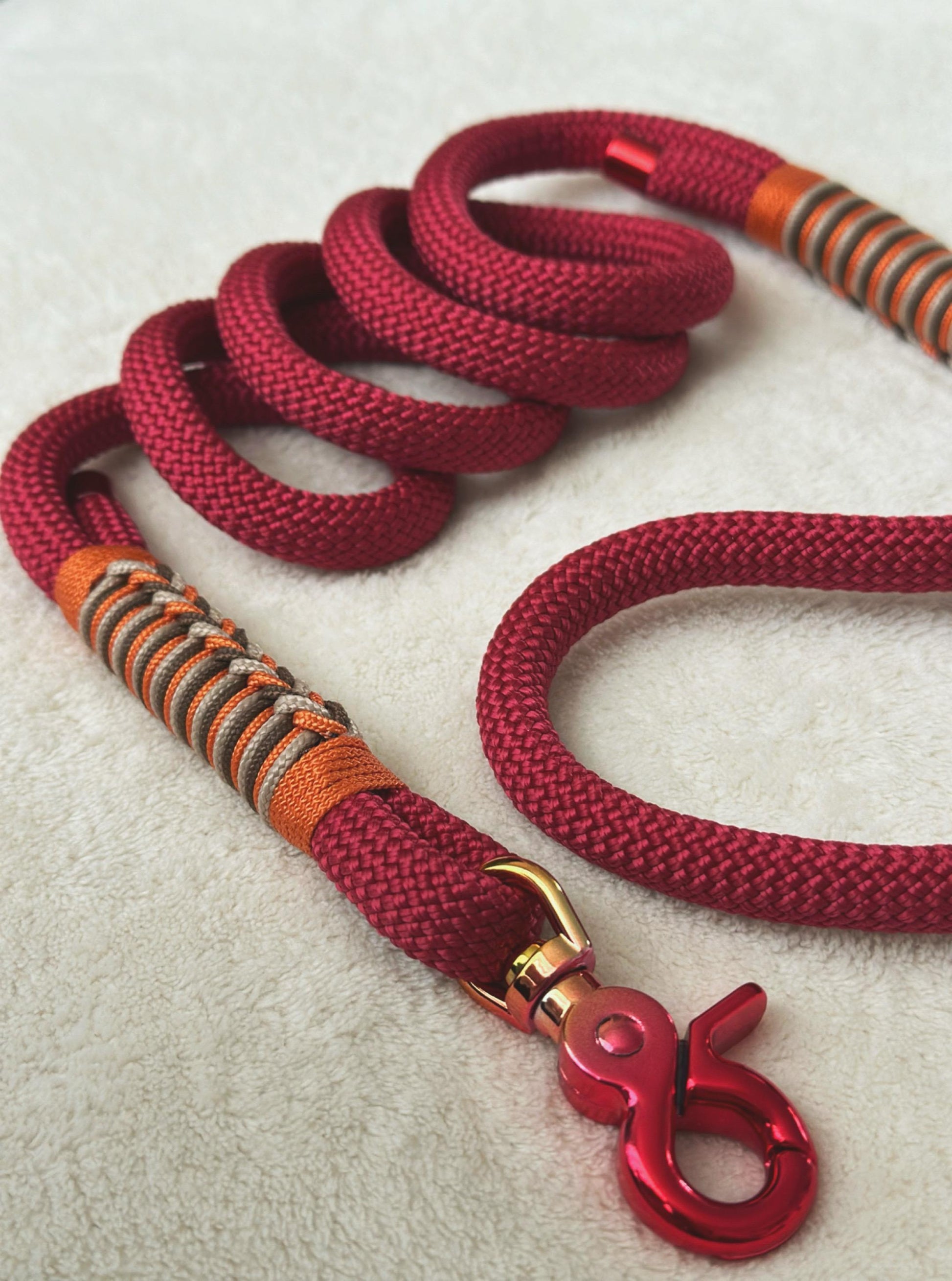guinzaglio in corda rosso