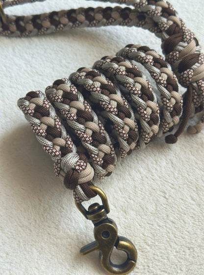 Guinzaglio per cani marrone e beige