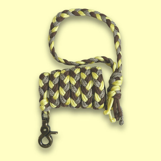 Guinzaglio per cani giallo e marrone