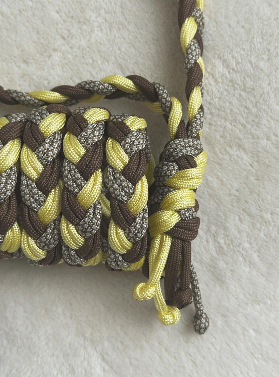 Guinzaglio per cani giallo e marrone